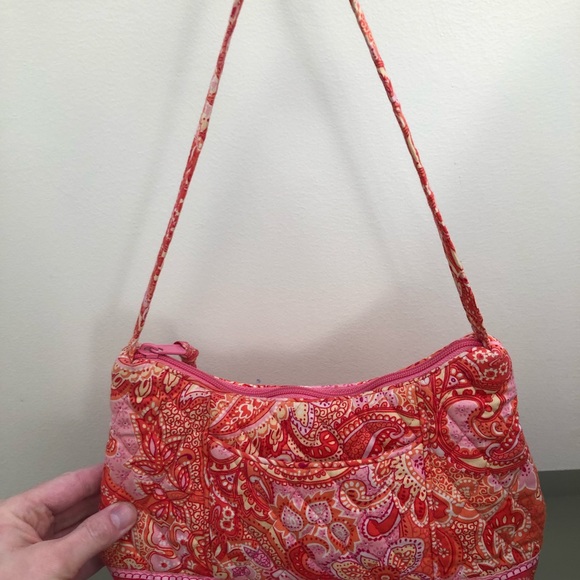 Vera Bradley orange and pink purse - Picture 4 of 7